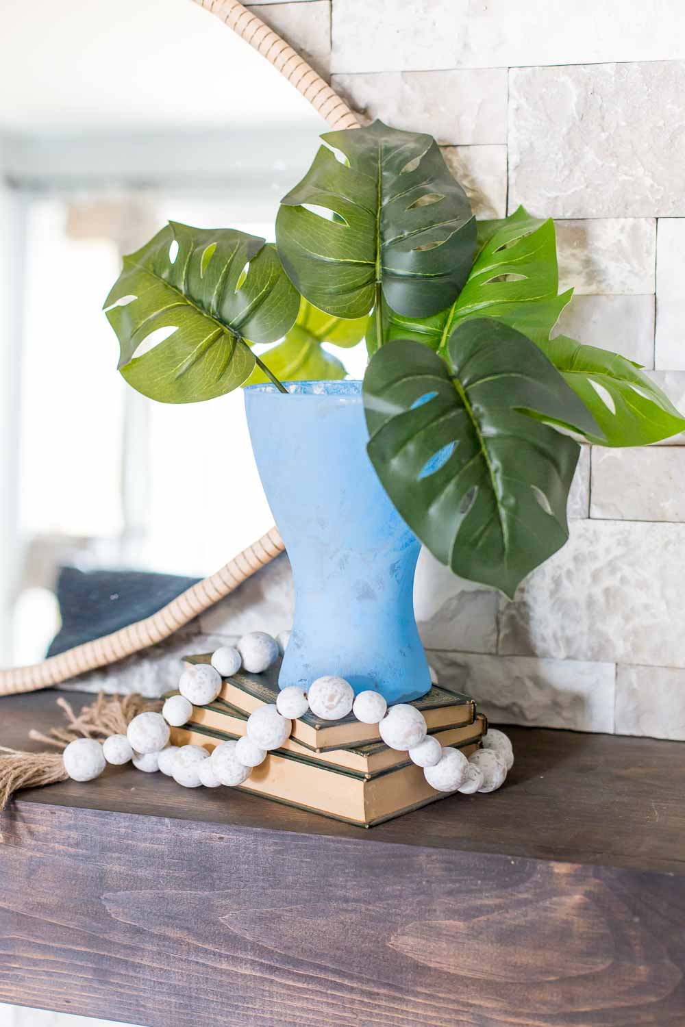 DIY Frosted Seaglass Vase