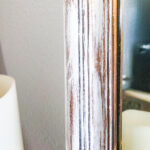 update an old mirror with dry brush painting