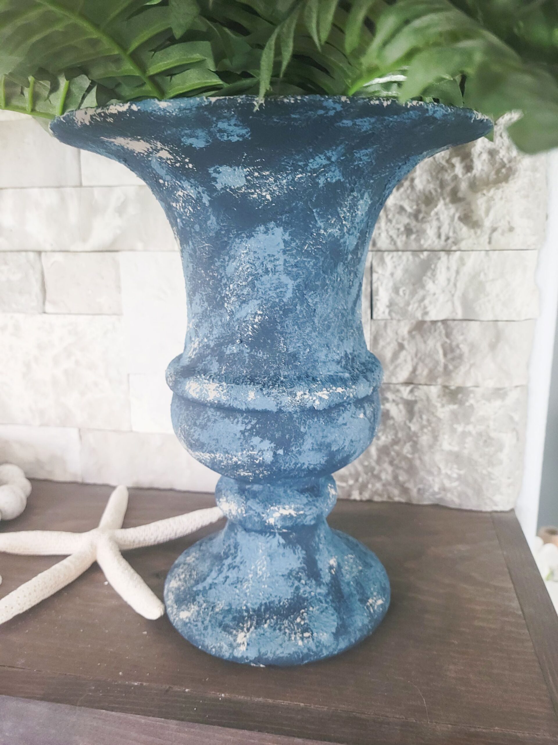 DIY Indigo Handcrafted Vase