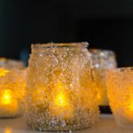 DIY Snowy Votives