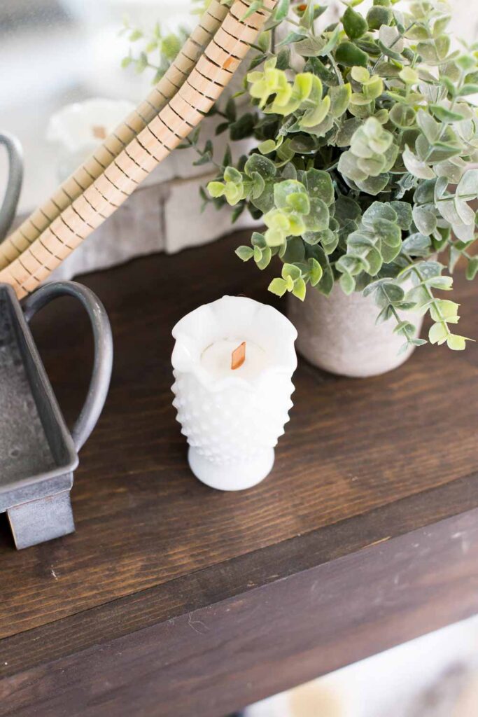 hobnail candle diy